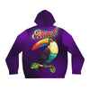 Rich Vibes RR Volt Red Tropical Beach Bird 1.5 - Men's Full-Zip Hoodie (AOP)