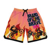 Brand Of The Brave Fire Flame Kindle Auburn - Basketball Rib Shorts (AOP)
