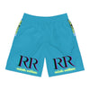 Rich Vibes Volt RR Blue Sky Stripe - Men's Jogger Shorts (AOP)Turquoise