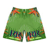 Rich Vibes Green Tropical Jungle Print - Men's Jogger Shorts (AOP)Black