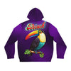 Rich Vibes RR Volt Red Tropical Beach Bird 1.5 - Men's Full-Zip Hoodie (AOP)
