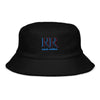 Rich Vibes RR Blue Logo - Unstructured terry cloth bucket hat