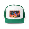 Rich Vibes Red Sunset RV Silhouette - Trucker Hat