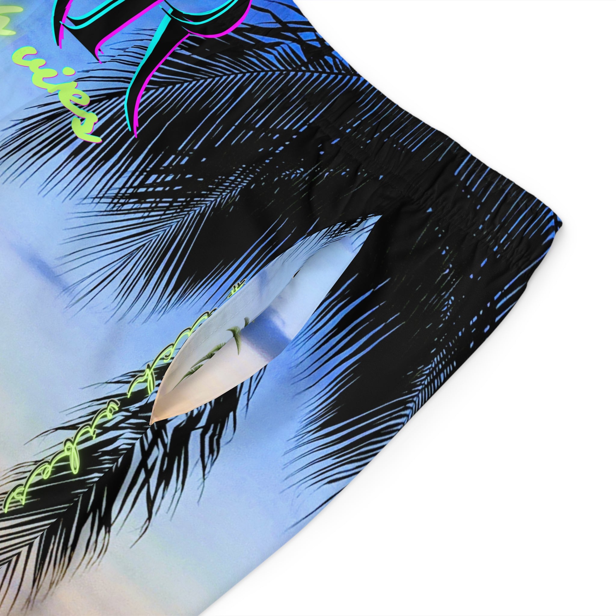 Rich Vibes Sky Blue Sunset Beach Chill Vibes - Men's Board Shorts (AOP)