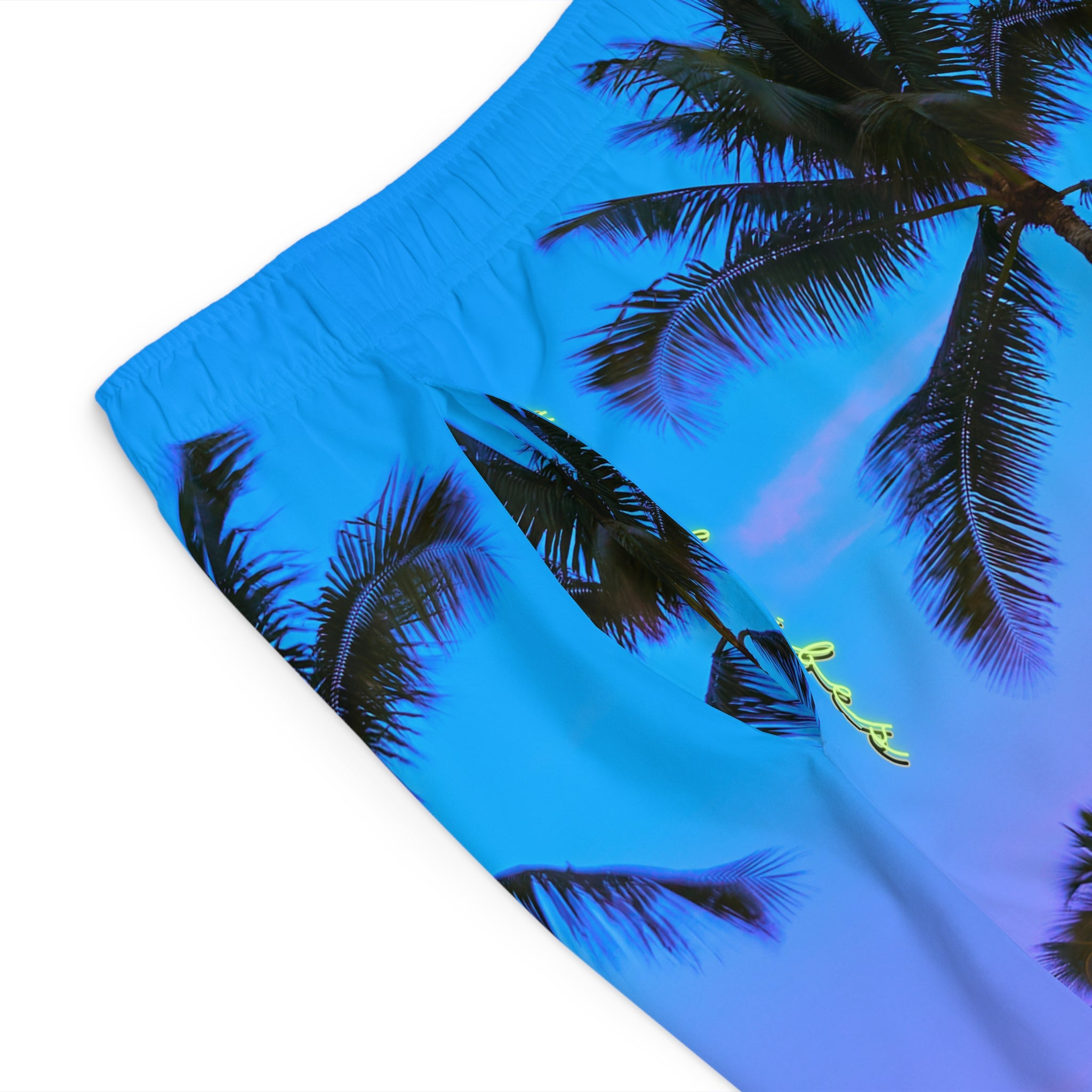 Rich Vibes RR Purple Sunset Volt Tiger Shield 2.0 - Men's Board Shorts (AOP)