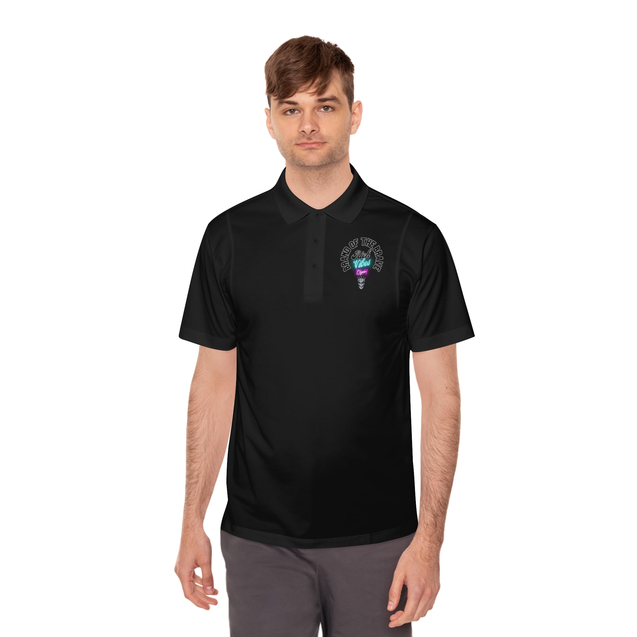 Rich Vibes 24/7 Brand Of The Brave Blue Ape 2.0 - Men's Sport Polo Shirt
