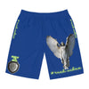 Rich Vibes Volt Brand Of The Brave ARCH Angel Shield Royal Blue - Men's Board Shorts (AOP)