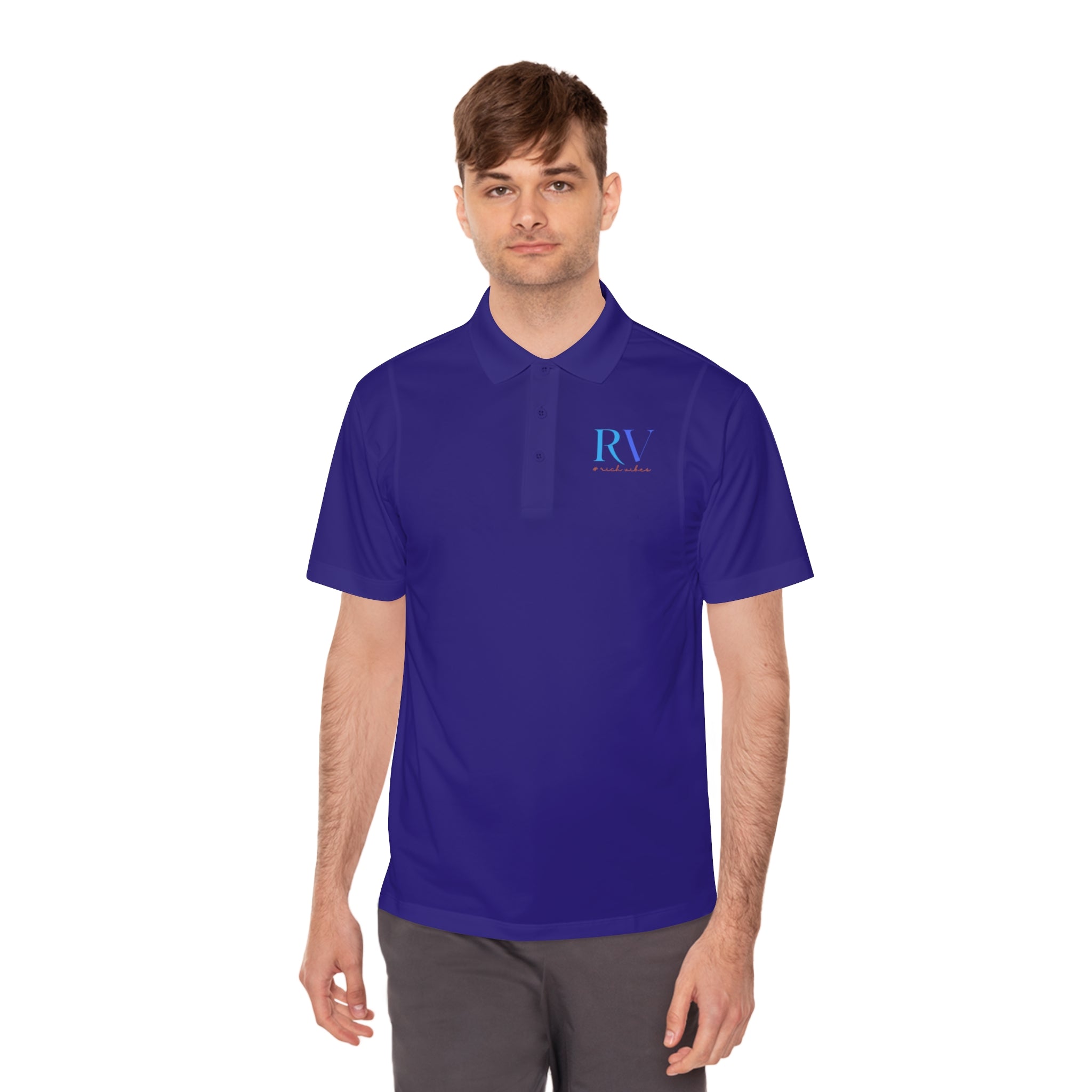 Rich Vibes RV Logo 1.0 - Men's Sport Polo Shirt