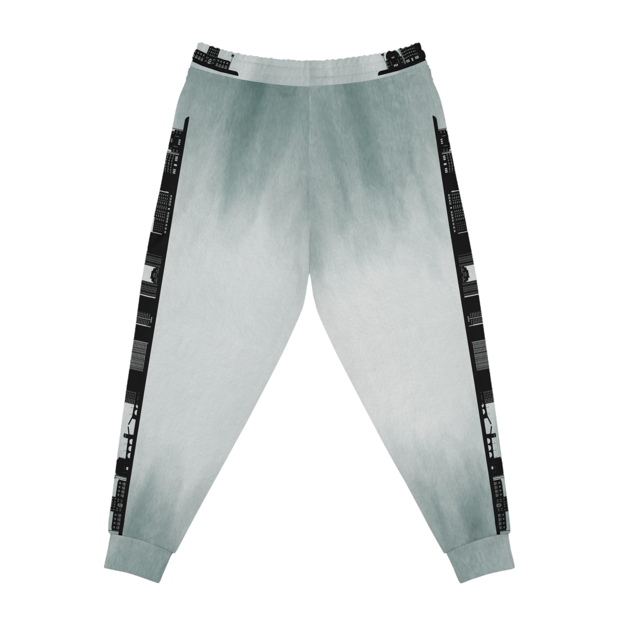 Rich Vibes Authentic RV Denim Blue City Skyline - Athletic Joggers (AOP)