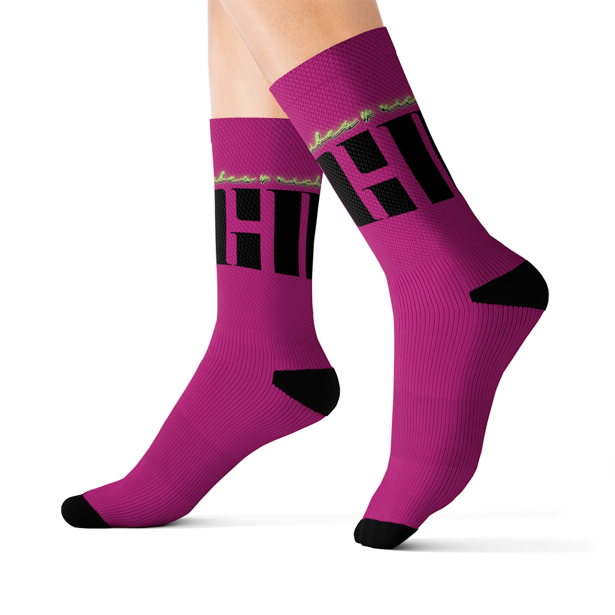 Rich Vibes Volt MG Pink - Sublimation Socks