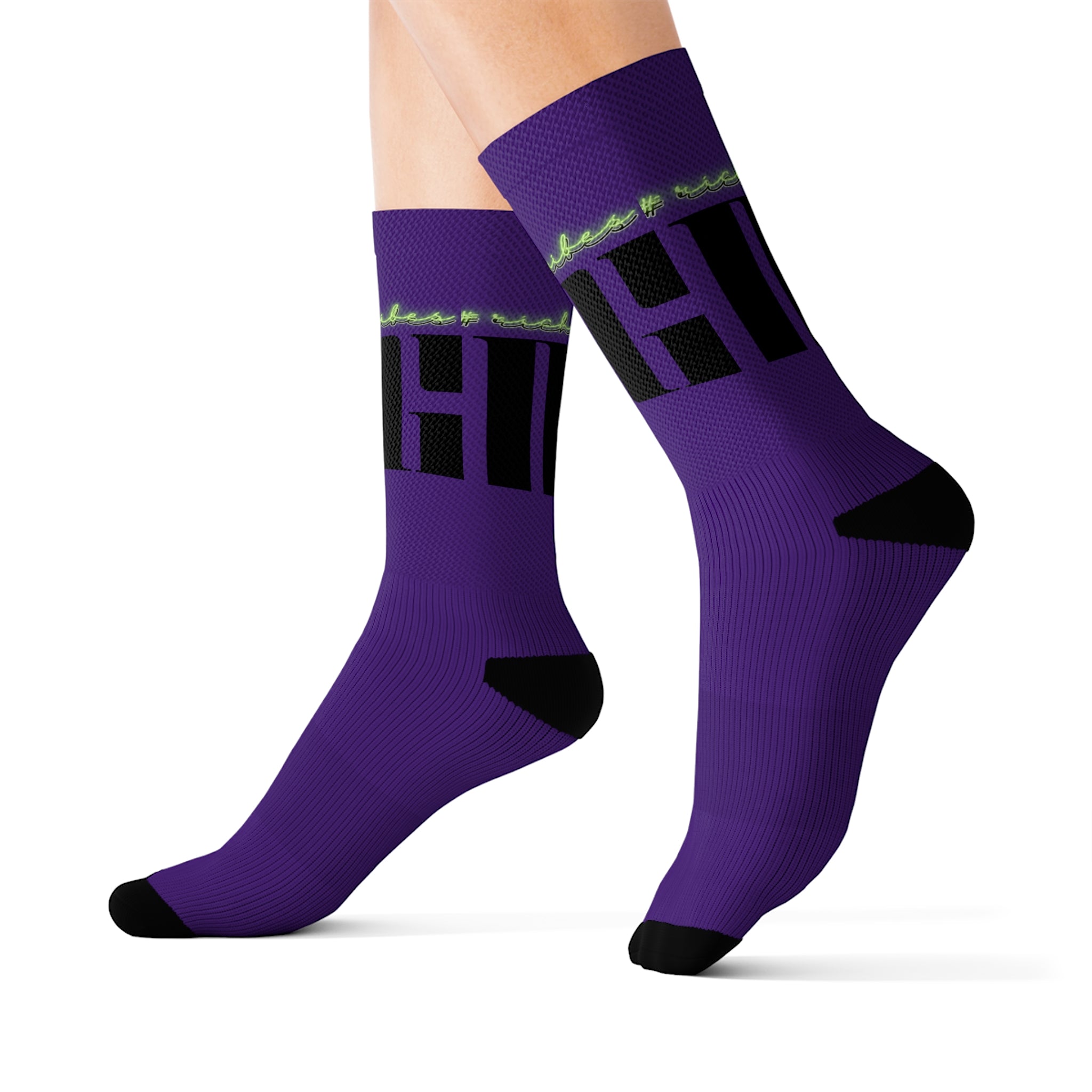 Rich Vibes Volt MG Purple - Sublimation Socks