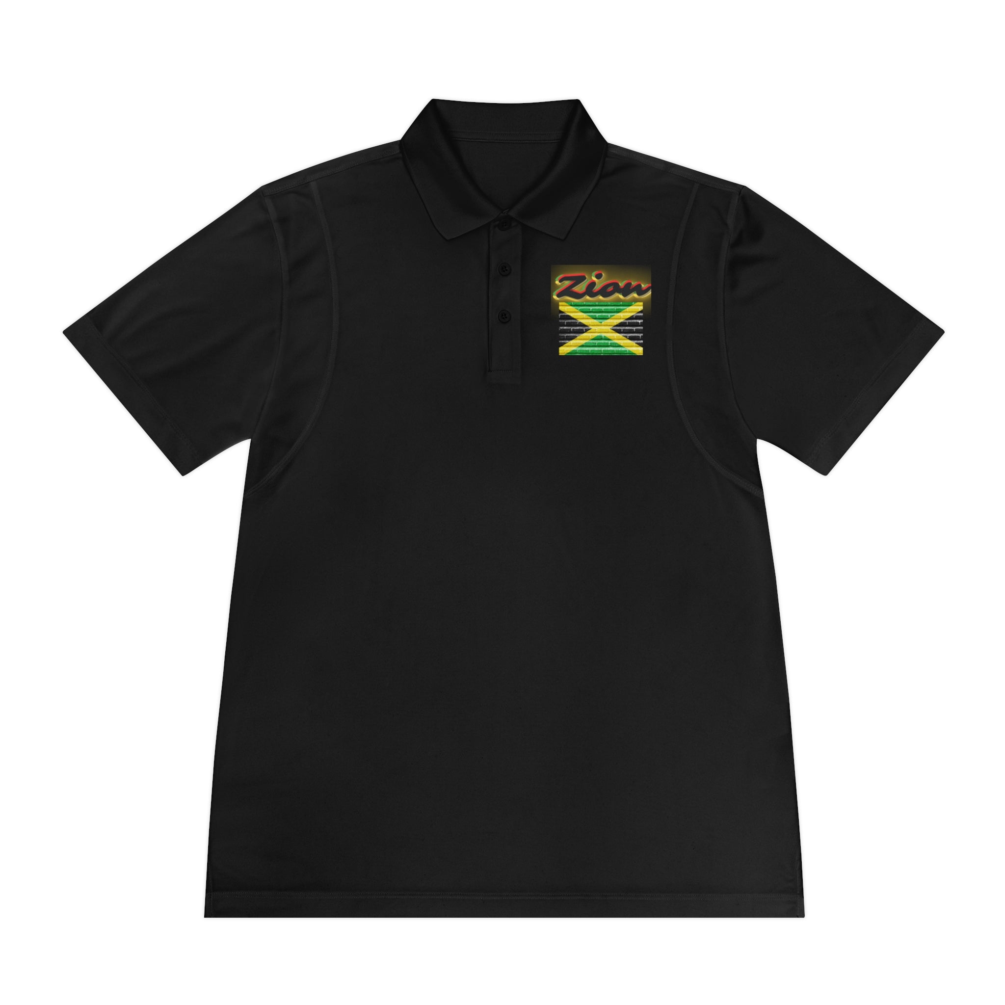 Rich Vibes Zion Lion Of Judah Jamaica Flag - Men's Sport Polo Shirt