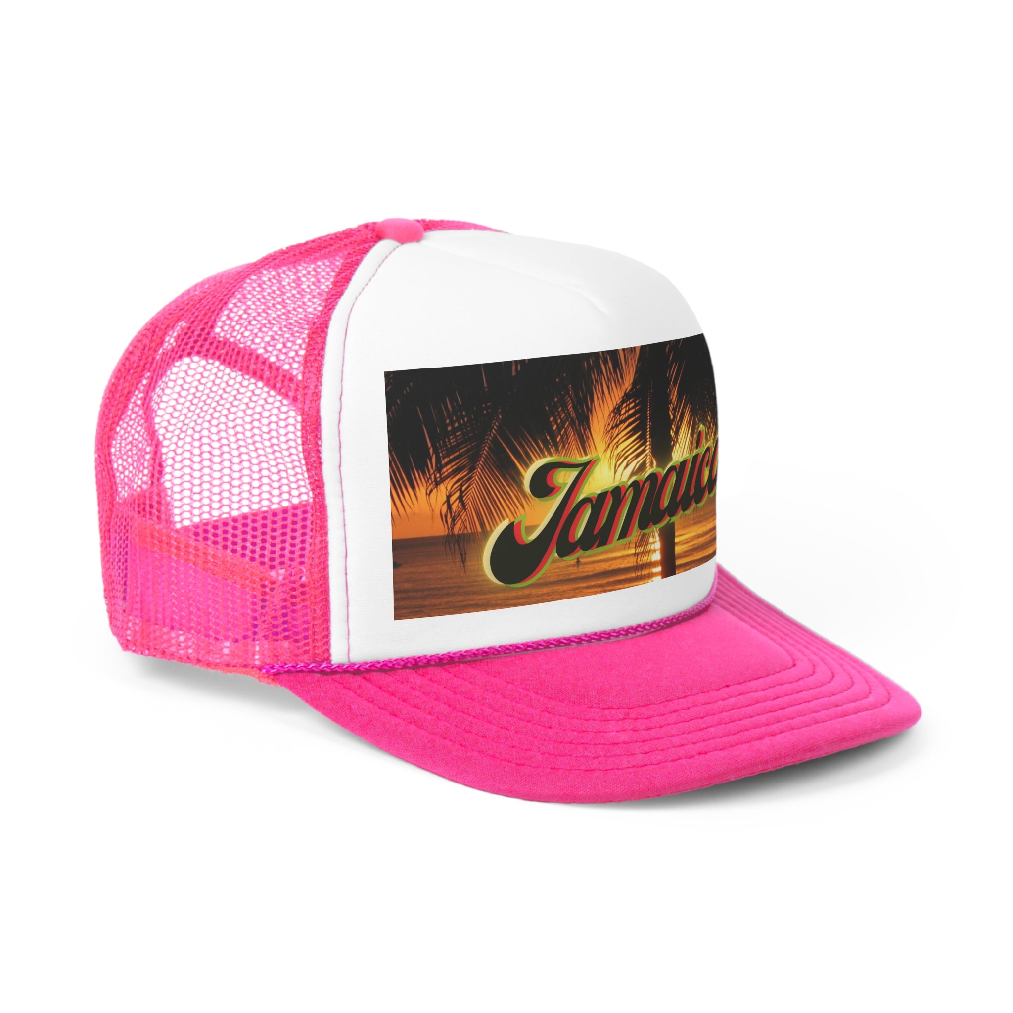 Rich Vibes Golden Jamaica Sunset  - Trucker Hat