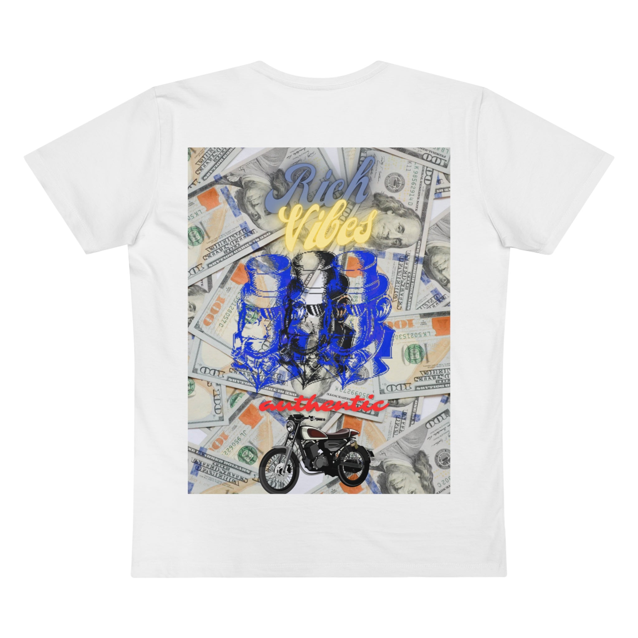 Rich Vibes RV Palm Tree Top Logo 3 Ape Benjamins - Men’s Presenter V-neck