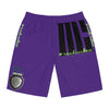 Rich Vibes Volt MG Tiger Shield Purple - Men's Board Shorts (AOP)