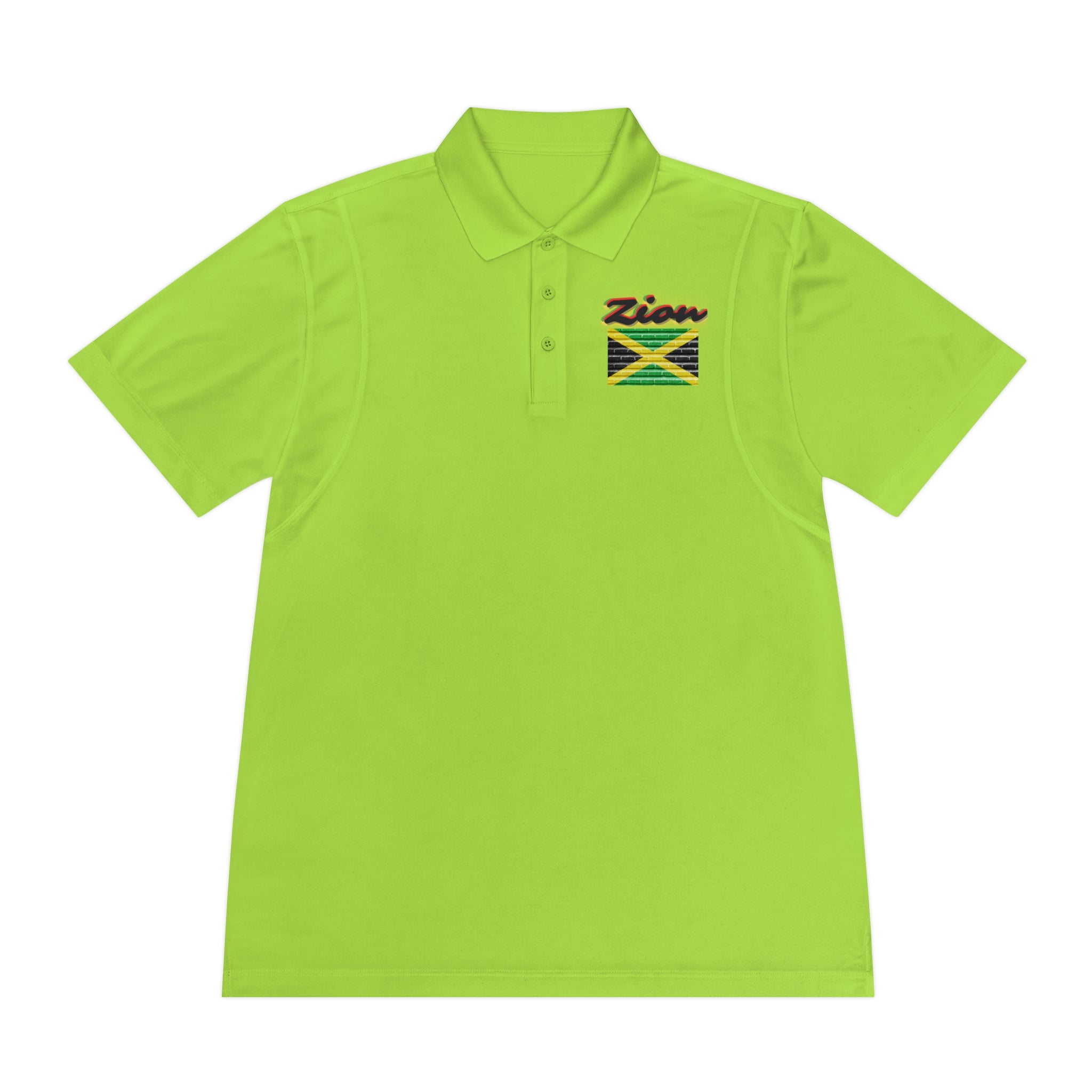 Rich Vibes Zion Lion Of Judah Jamaica Flag - Men's Sport Polo Shirt