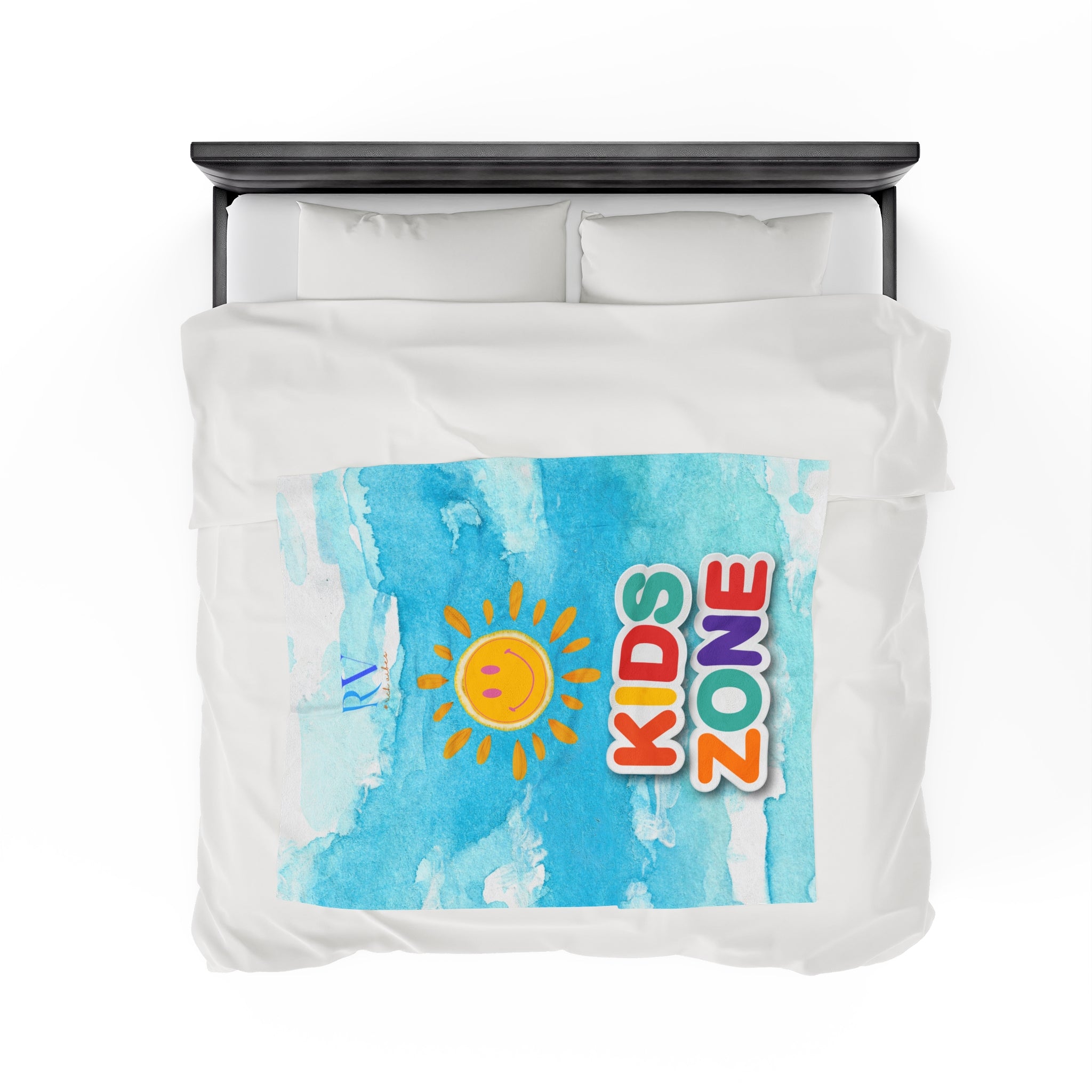 RV Smiley Sunshine Kids Zone - Velveteen Plush Blanket
