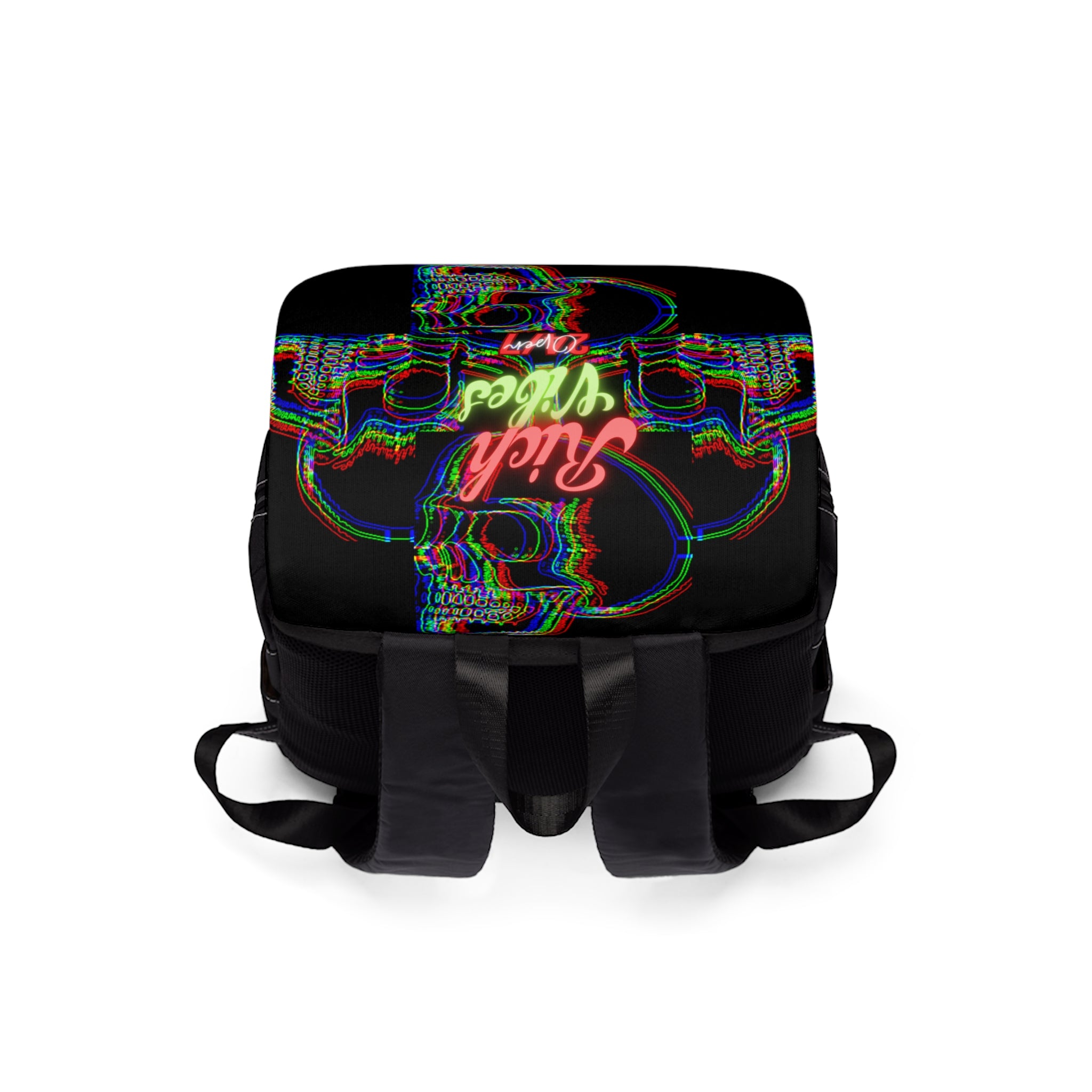 Rich Vibes 4 Red Skulls Silhouette - Unisex Casual Shoulder Backpack