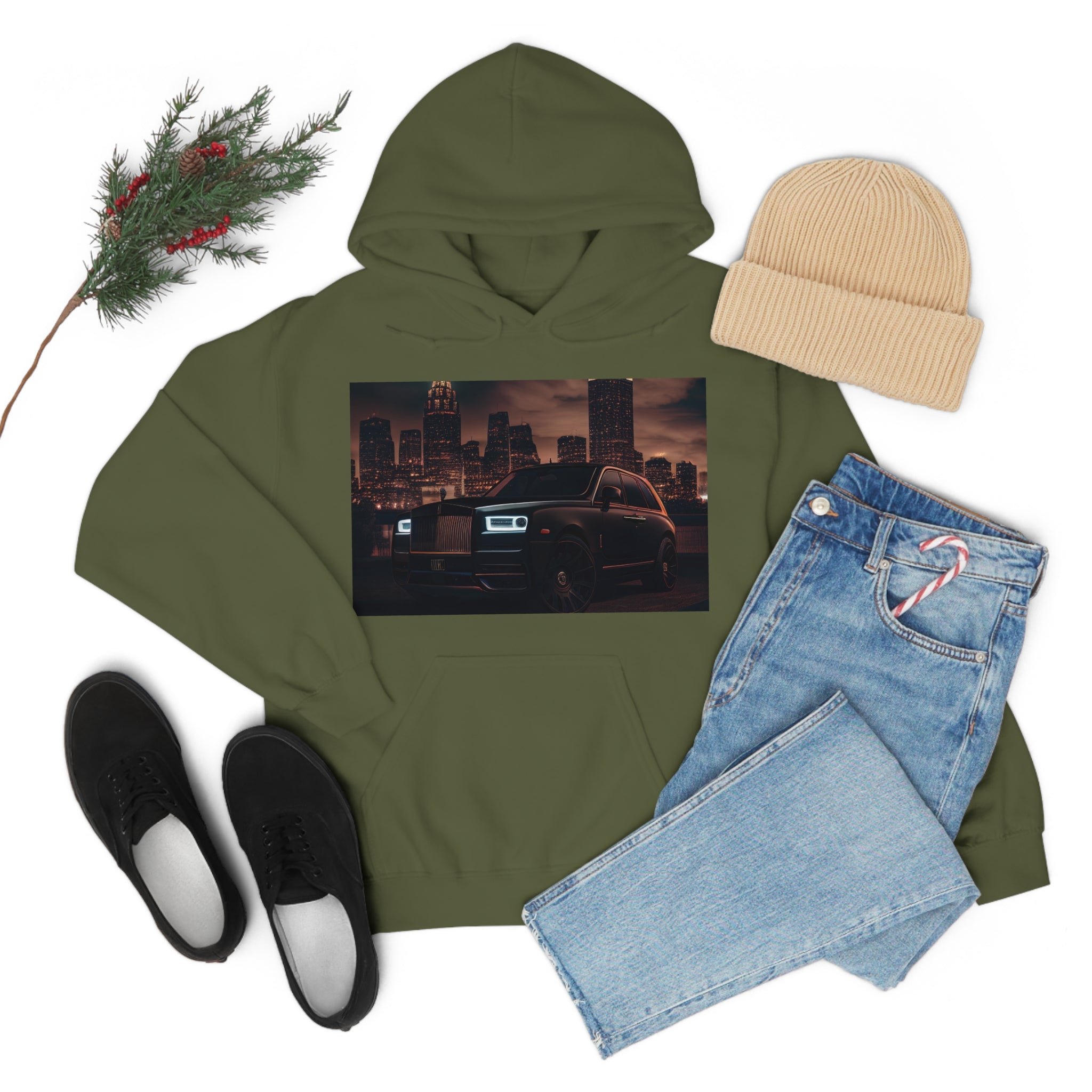 Rich Vibes Black RR Authentic Signature Collection - Heavy Hoodie