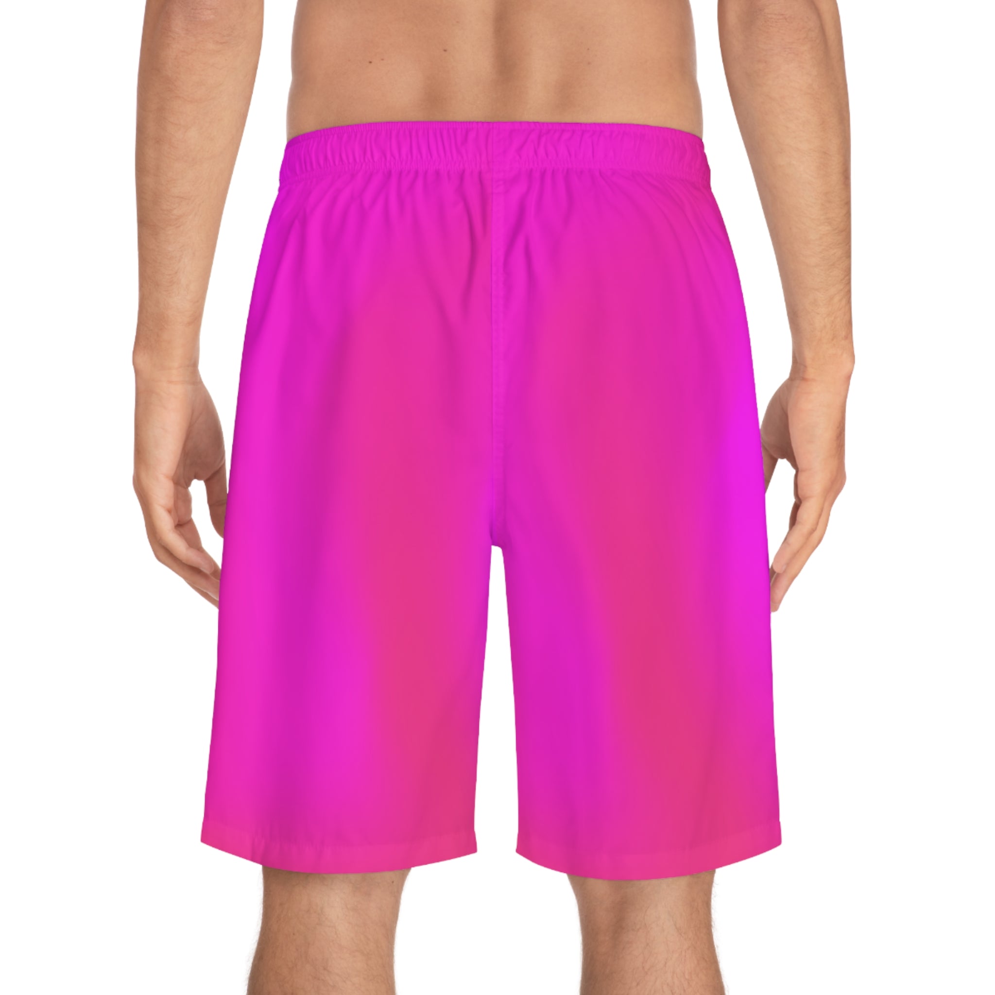 Rich Vibes Tropical Pink Tiger Beach Chill Vibes 2.0 - Men's Board Shorts (AOP)