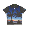 Rich Vibes Volt RV Okinawa Royal Blue Sunset 2.0 - Men's Hawaiian Shirt (AOP)Black