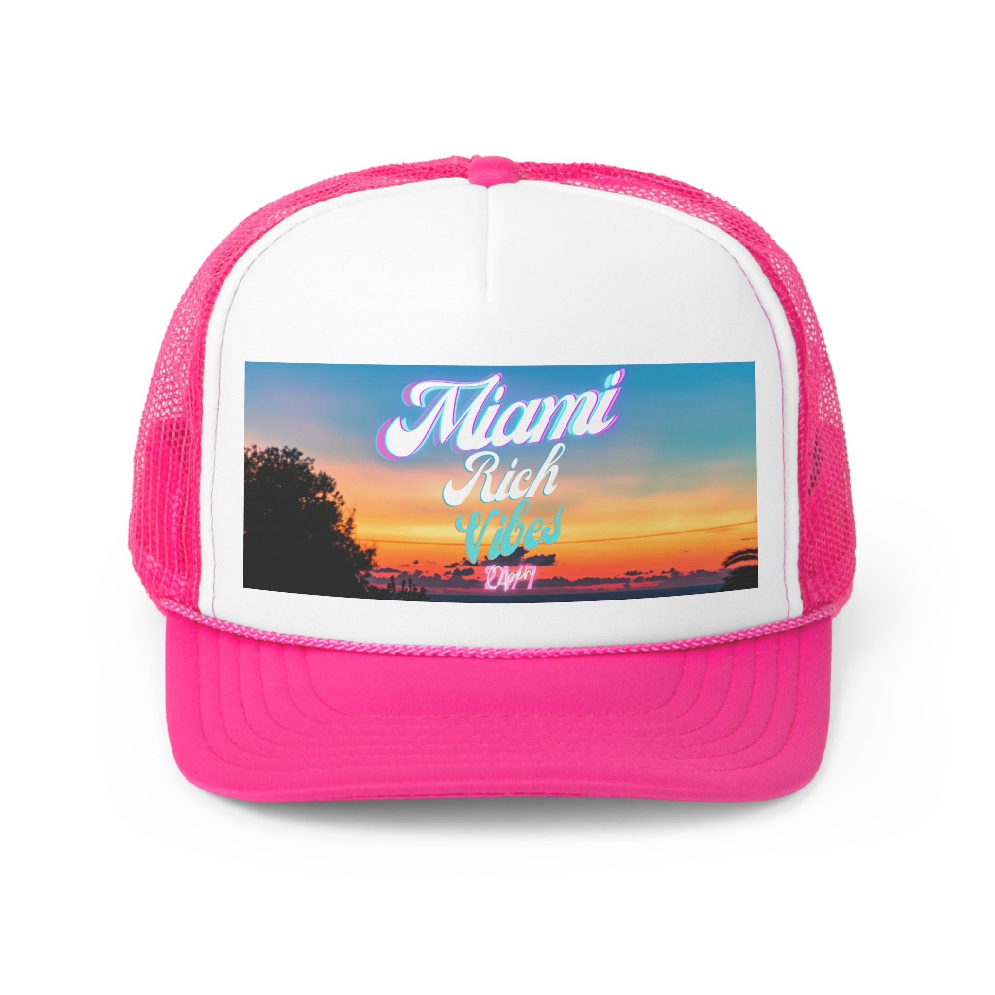 Rich Vibes 24/7 Miami Print Colorway - Trucker Hat