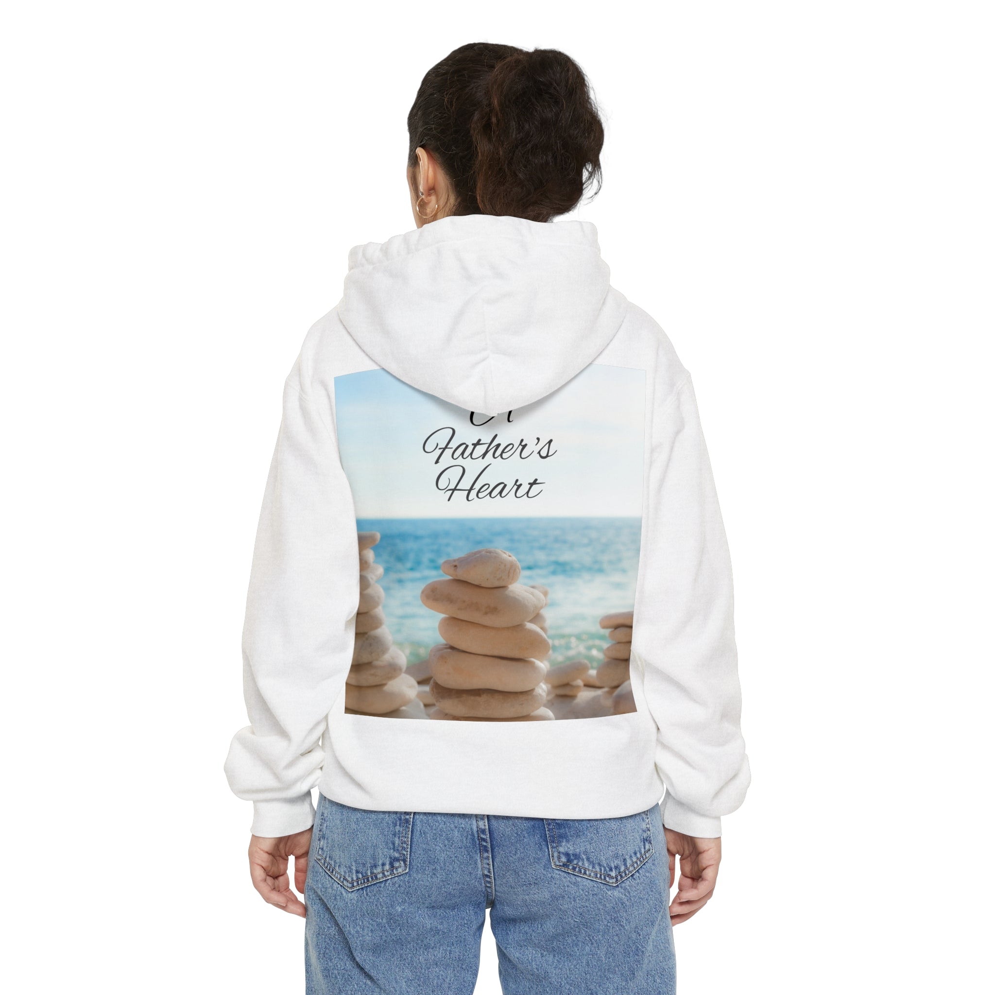 A Father's Heart Father's Day White - Garment-Dyed Hoodie