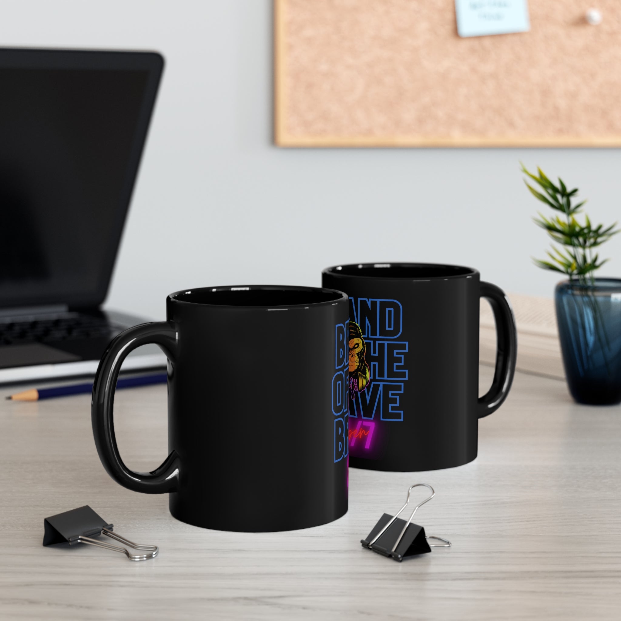 Rich Vibes Brand Of The Brave 24/7 - 11oz Black Mug