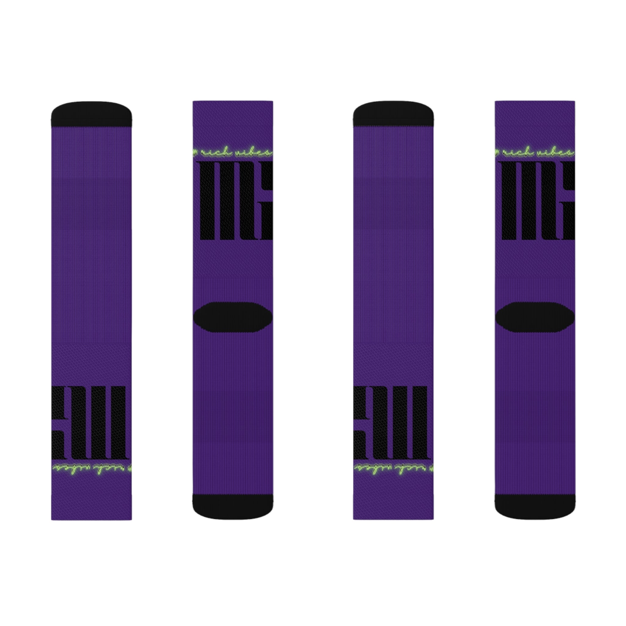 Rich Vibes Volt MG Purple - Sublimation Socks