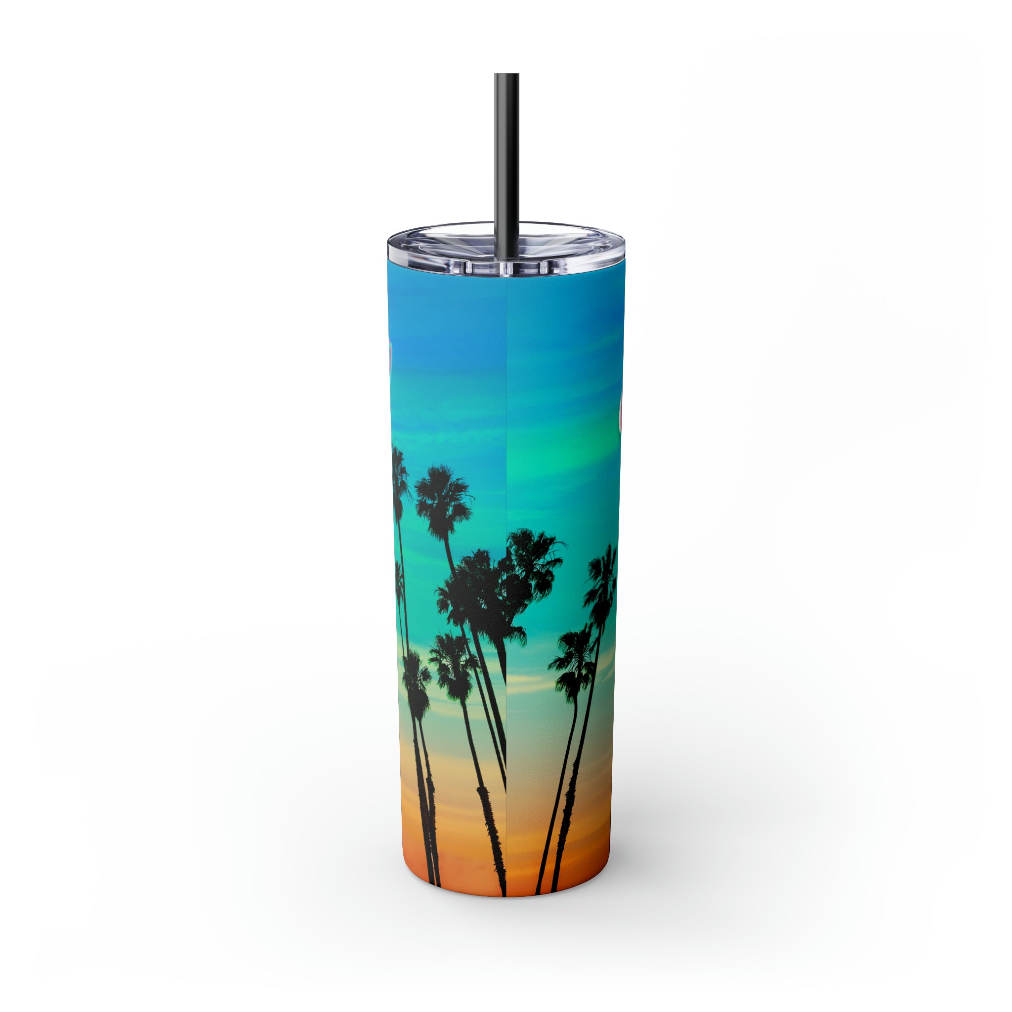 RV Rich Drip Multi-Colored Sunset - Skinny Tumbler with Straw, 20oz