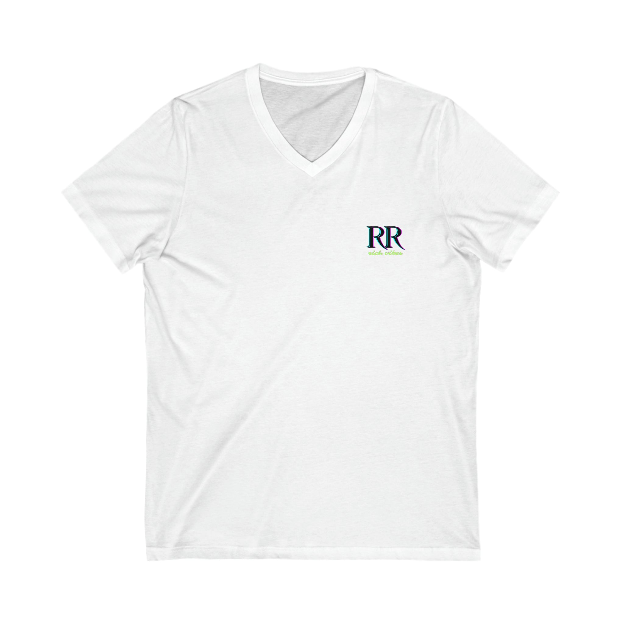 Rich Vibes Volt RR 1.0 - Unisex Jersey Short Sleeve V-Neck Tee