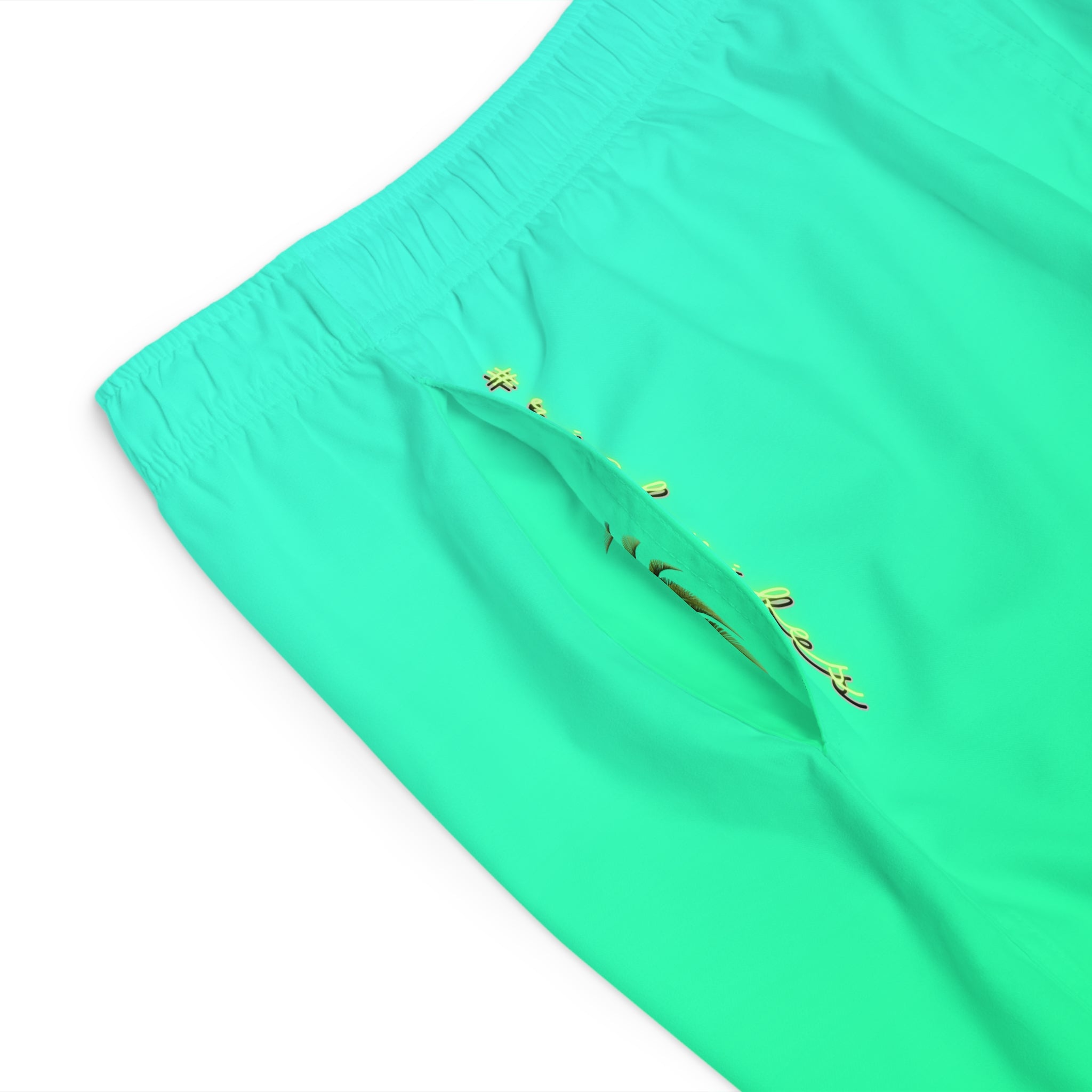 Rich Vibes Volt Green Beach Chill Vibes 1.0 - Men's Board Shorts (AOP)