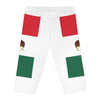 Vineyard Vibes Mexican Flag Beach Vibes 1.0 - Women's Capri Leggings (AOP)White