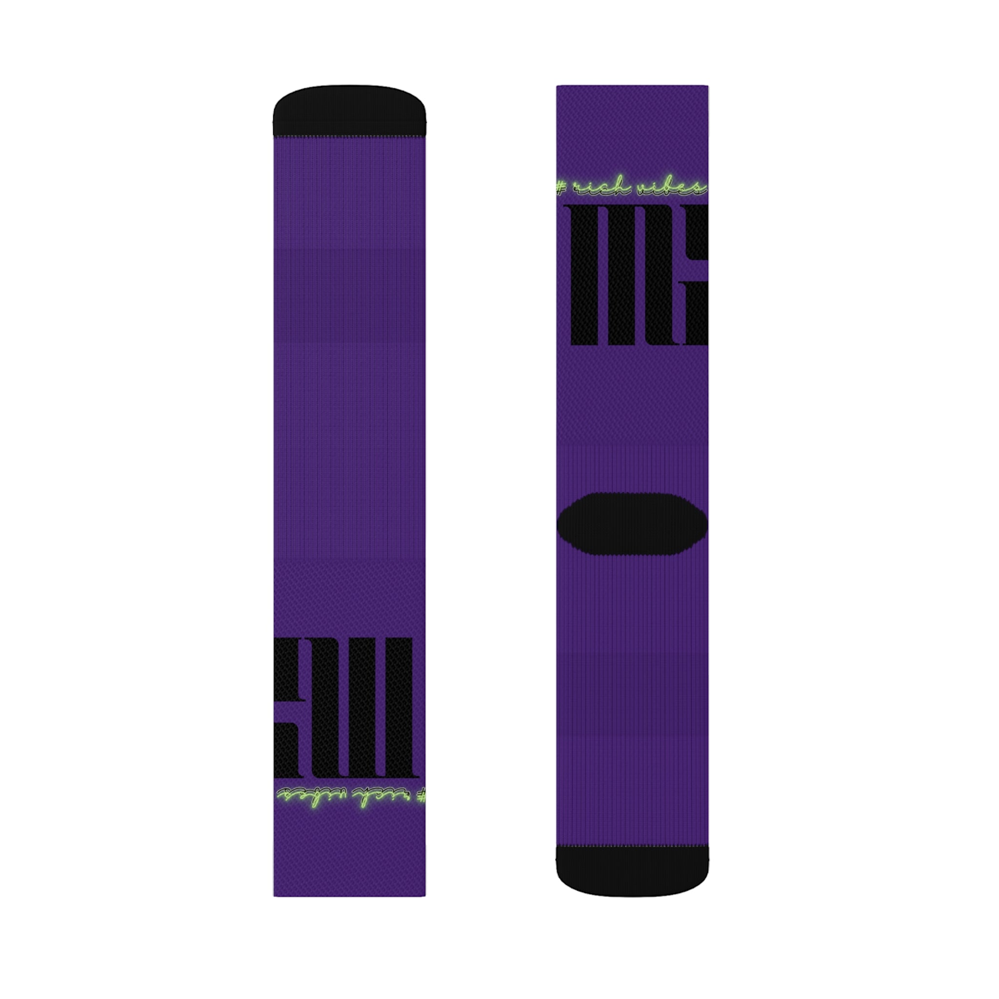 Rich Vibes Volt MG Purple - Sublimation Socks