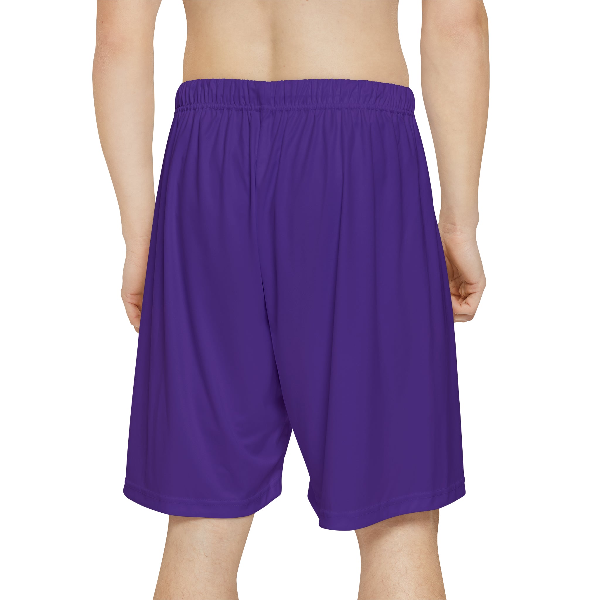 Rich Vibes RV Palm Tree Silhouette - Men’s Sports Shorts (AOP) Purple