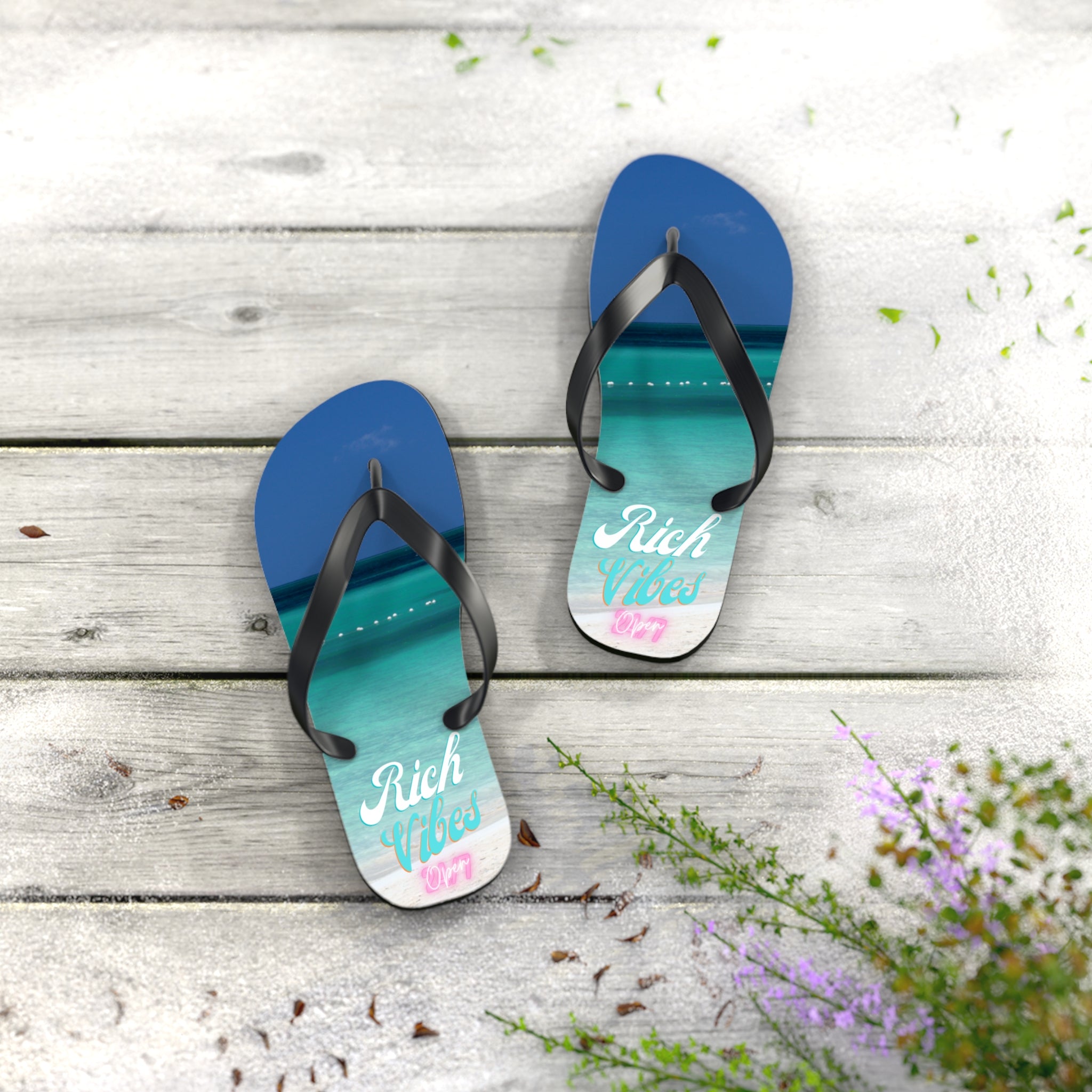 Rich Vibes Ocean View - Flip Flops - S