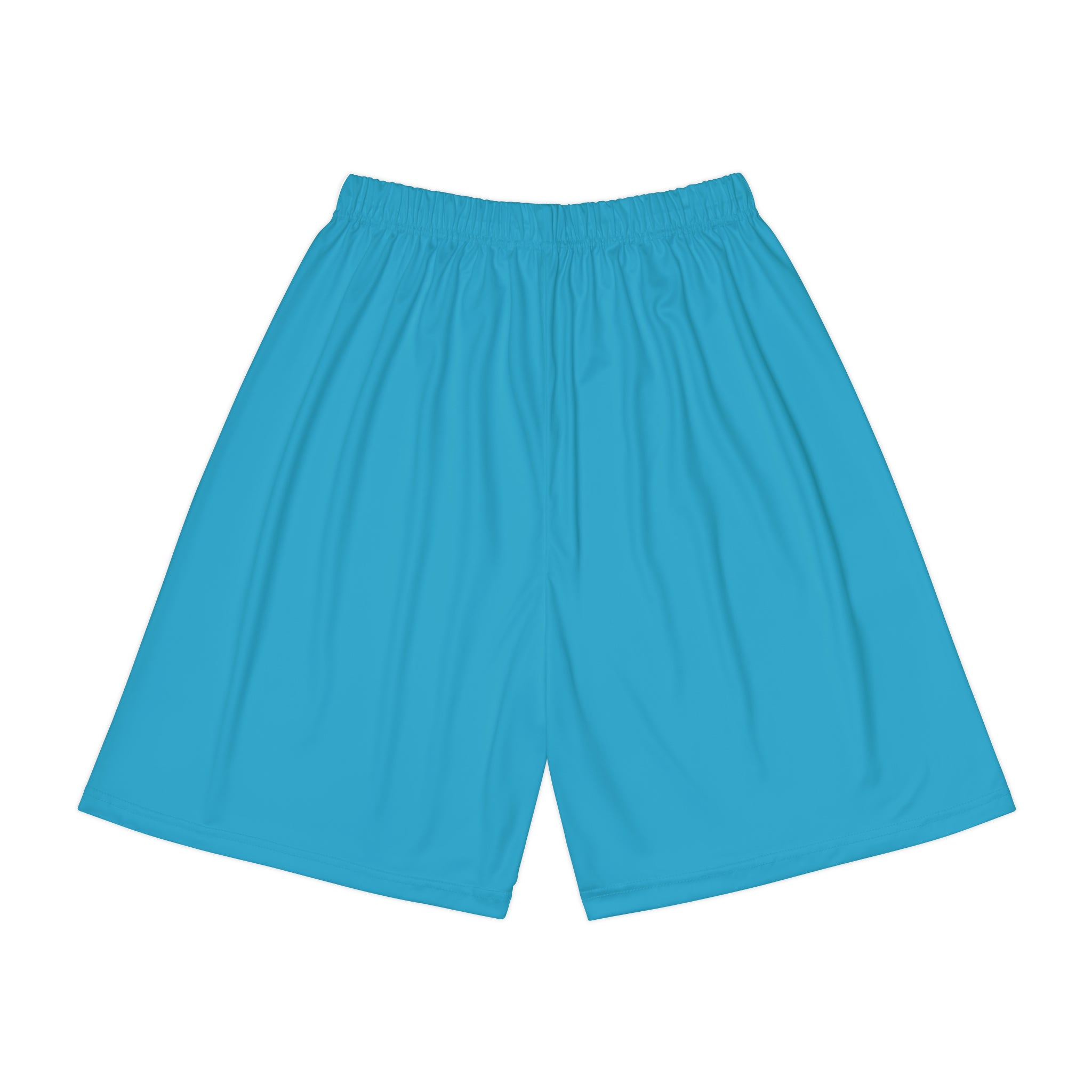 Rich Vibes RV Palm Tree Silhouette Men’s Sports Shorts (AOP) Turquoise