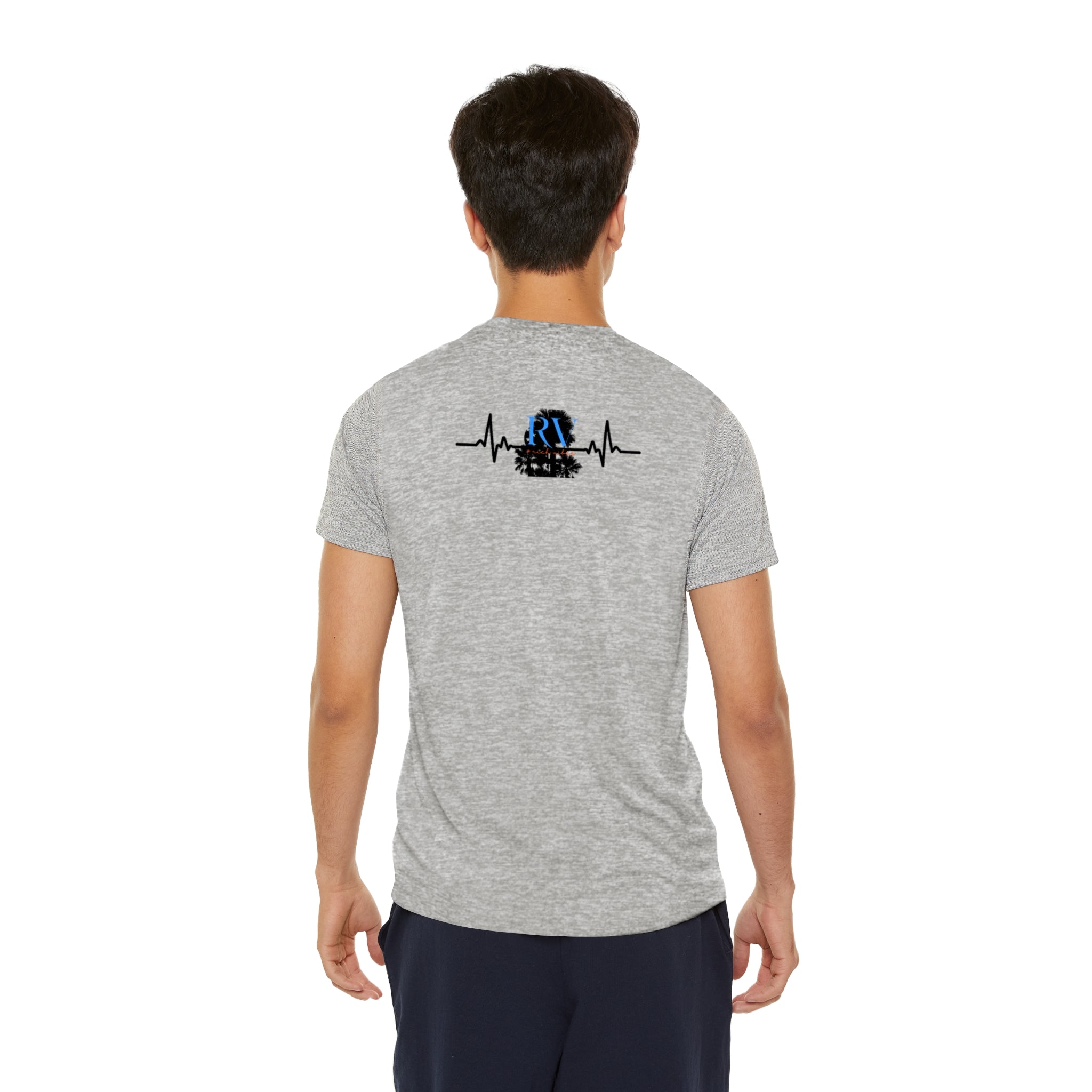 Rich Vibes Palm Tree RV Pulse - Men's Sports T-shirt
