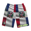 Rich Vibes RR Volt Dominican Republic Flag Tiger Shield 2.0 - Men's Board Shorts (AOP)