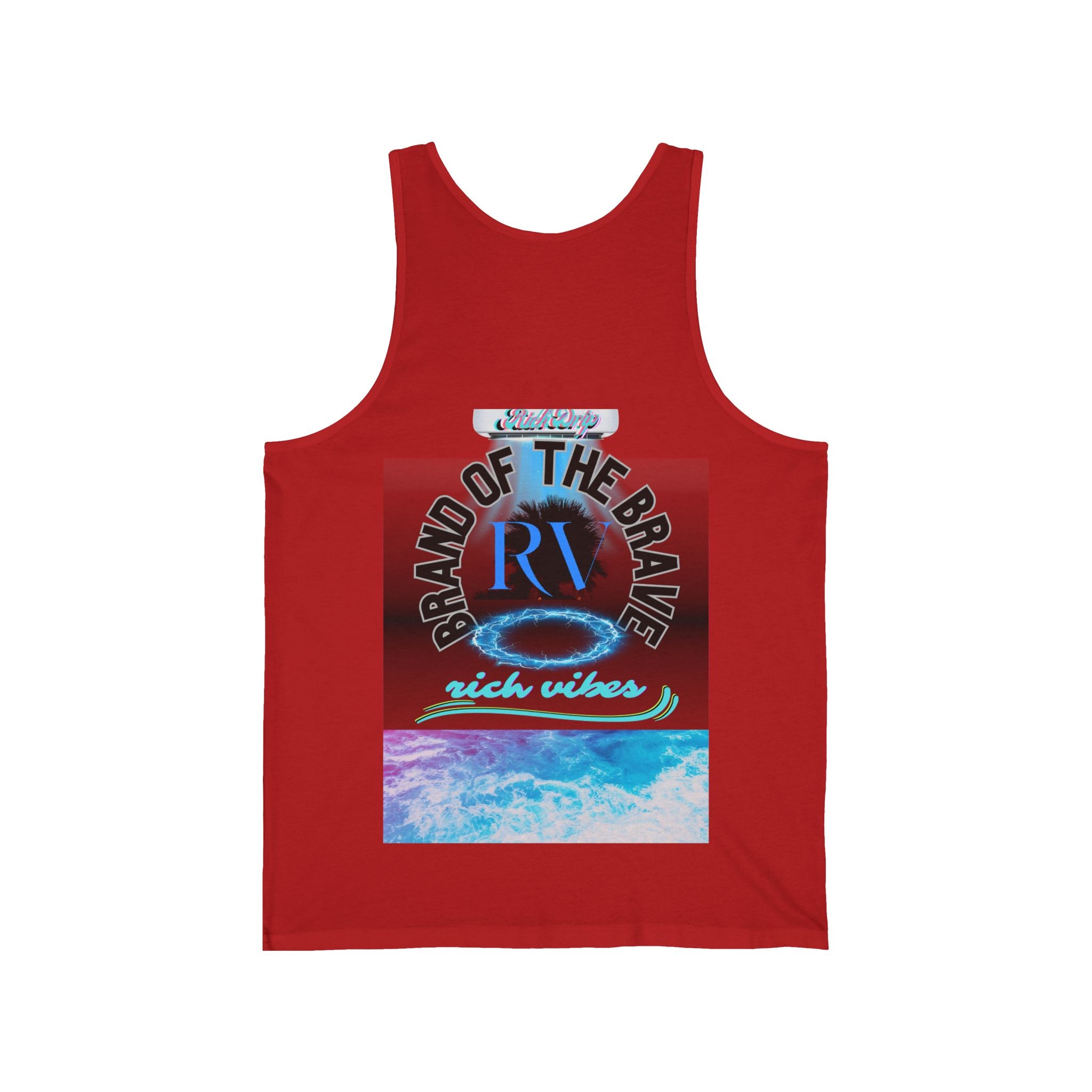 Rich Drip RV RR Brand of the Brave Power - Unisex Jersey Tank
