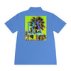 Rich Vibes RV Palm Tree Tropical Lime Green Back Logo 2.0 - Men's Sport Polo Shirt