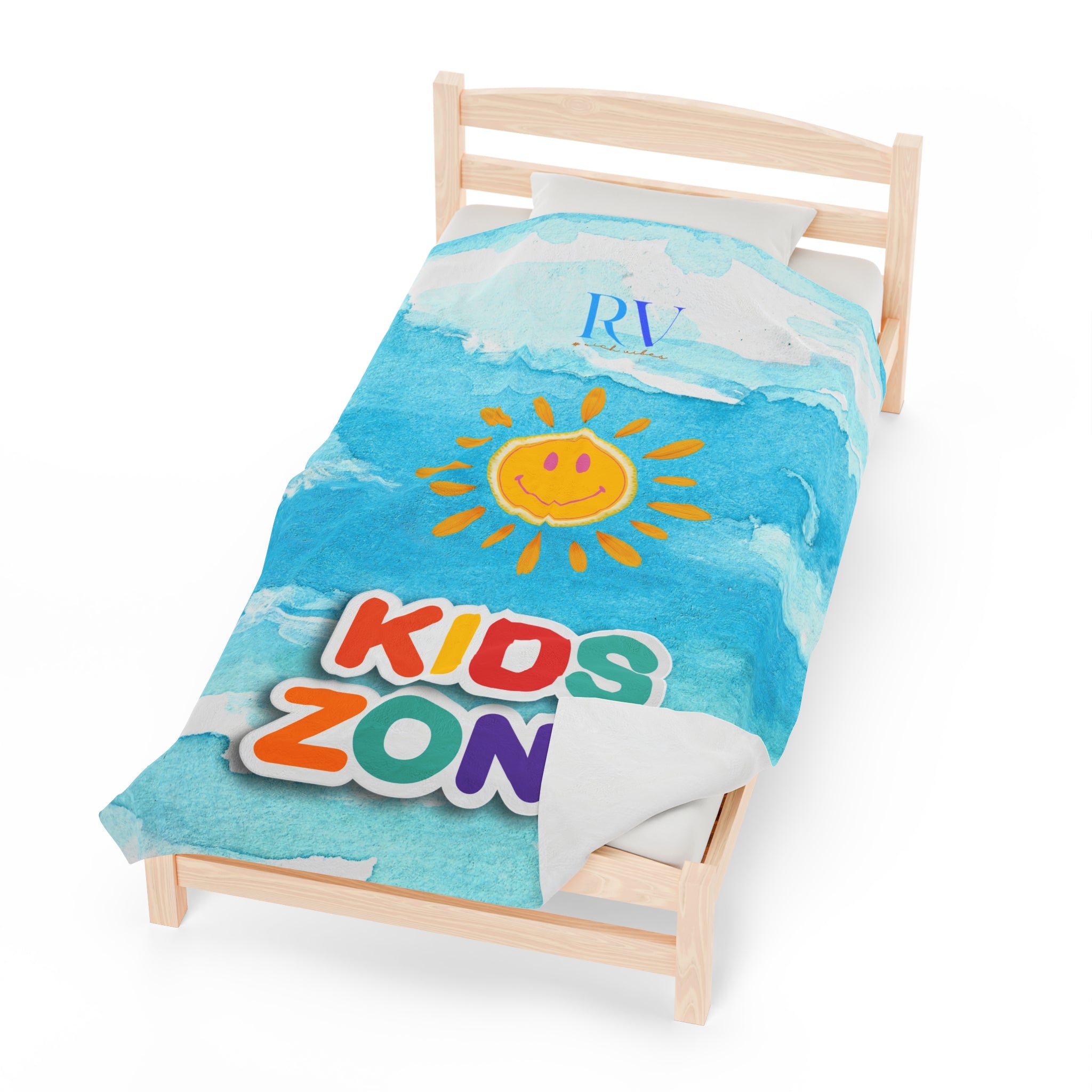 RV Smiley Sunshine Kids Zone - Velveteen Plush Blanket
