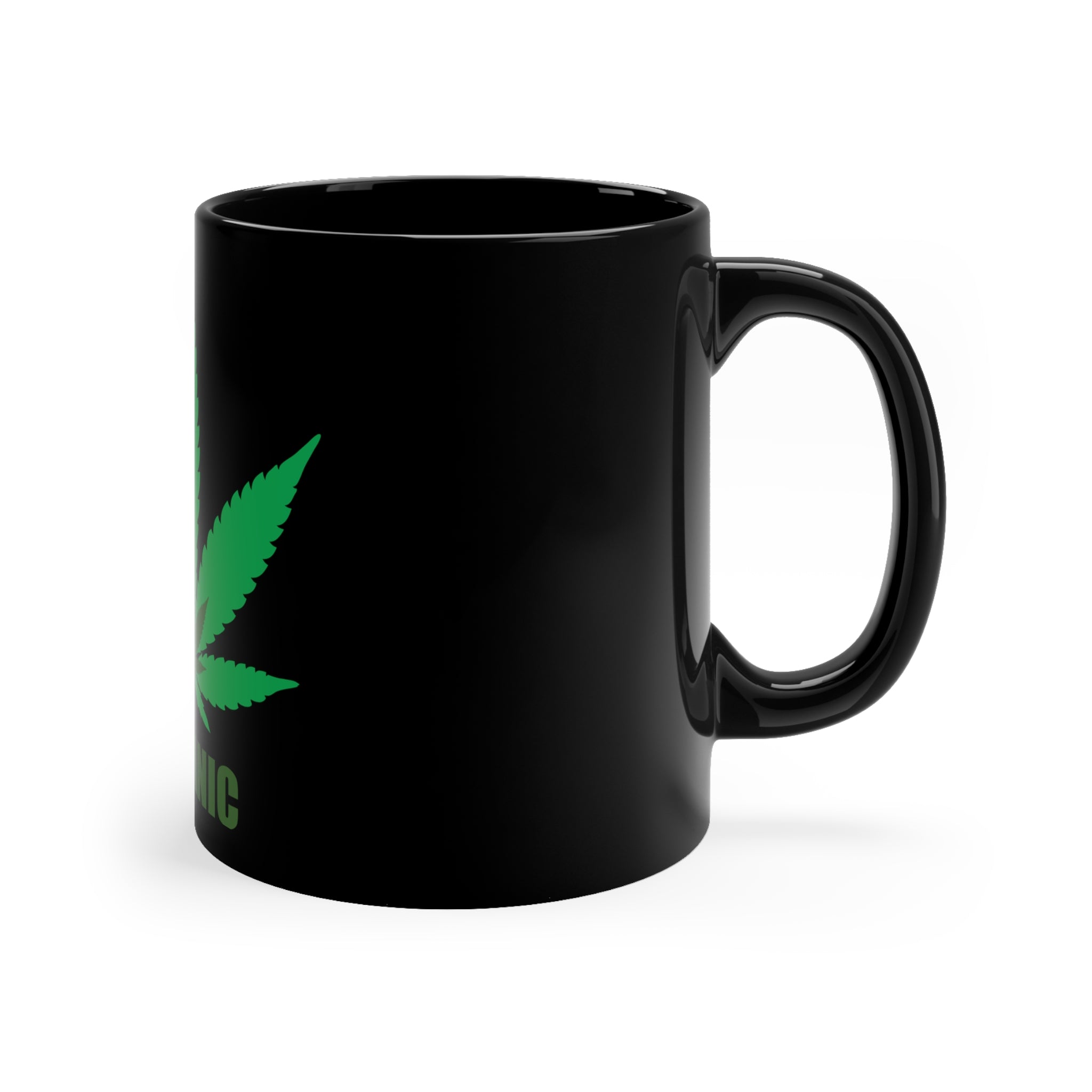 It's Organic Leaf - 11oz Black Mug