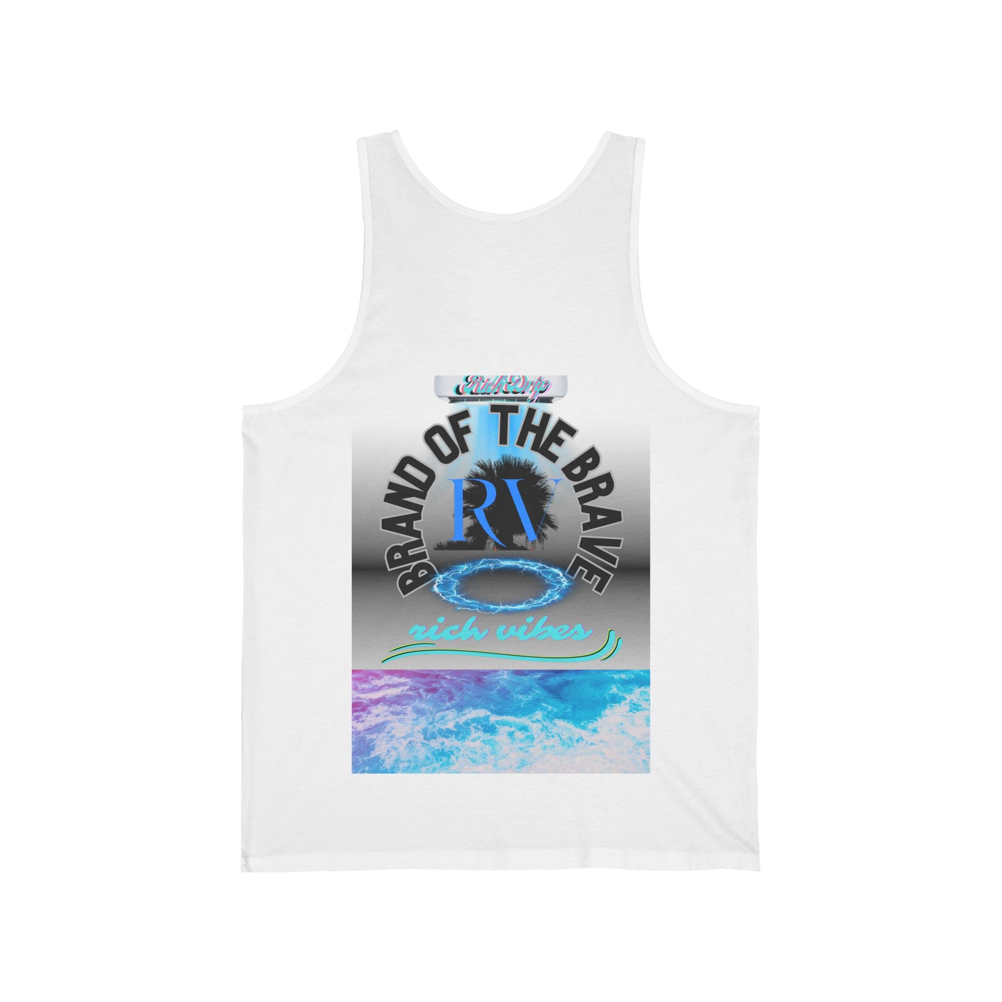 Rich Drip RV RR Brand of the Brave Power - Unisex Jersey Tank