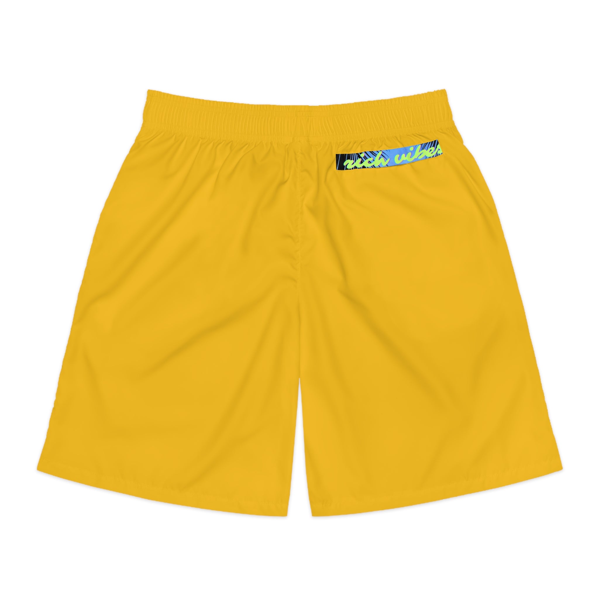 Rich Vibes Volt RR Blue Sky Stripe - Men's Jogger Shorts (AOP)Yellow Gold