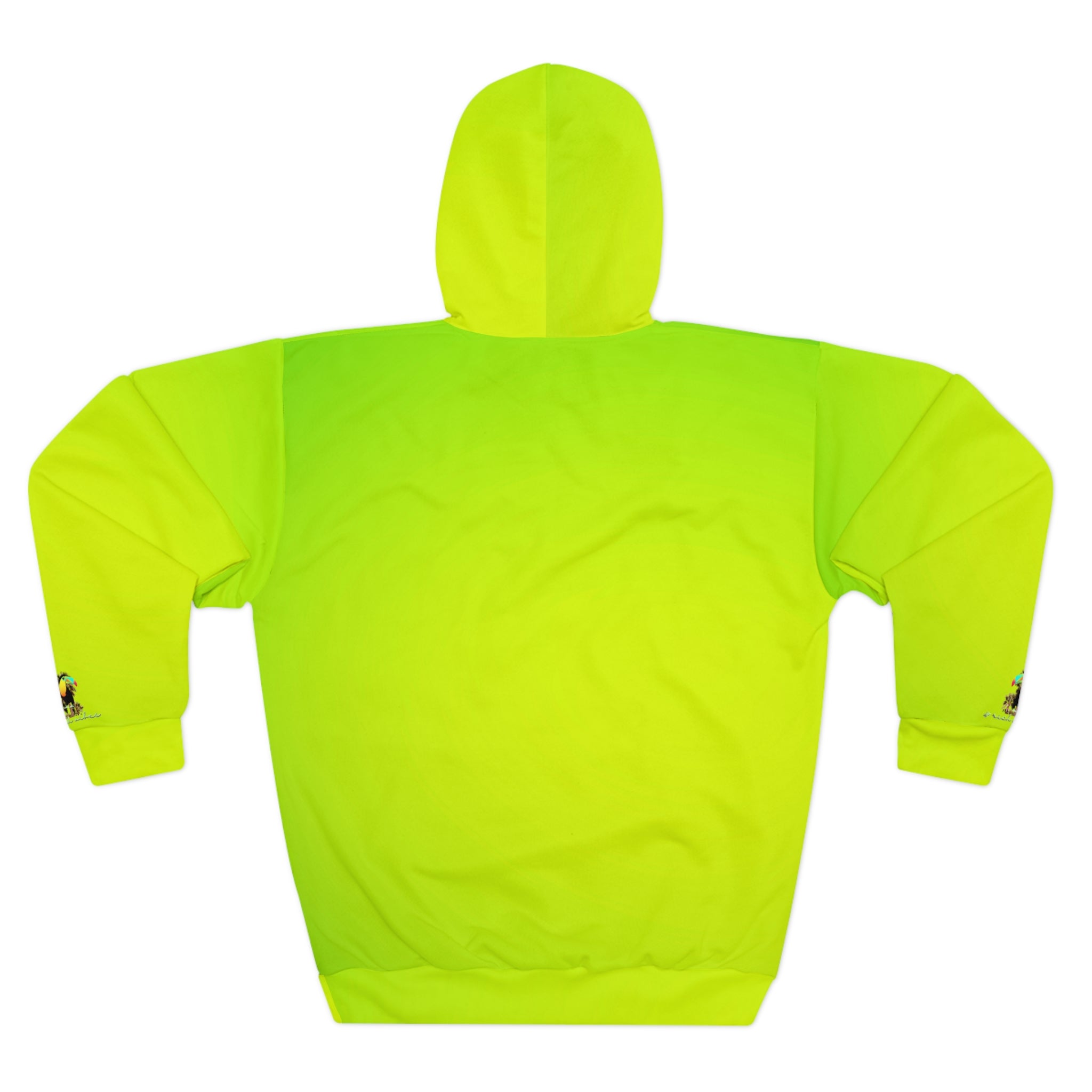 Rich Vibes Lime Green Volt RR Tropical Jungle Tiger - Unisex Pullover Hoodie (AOP)