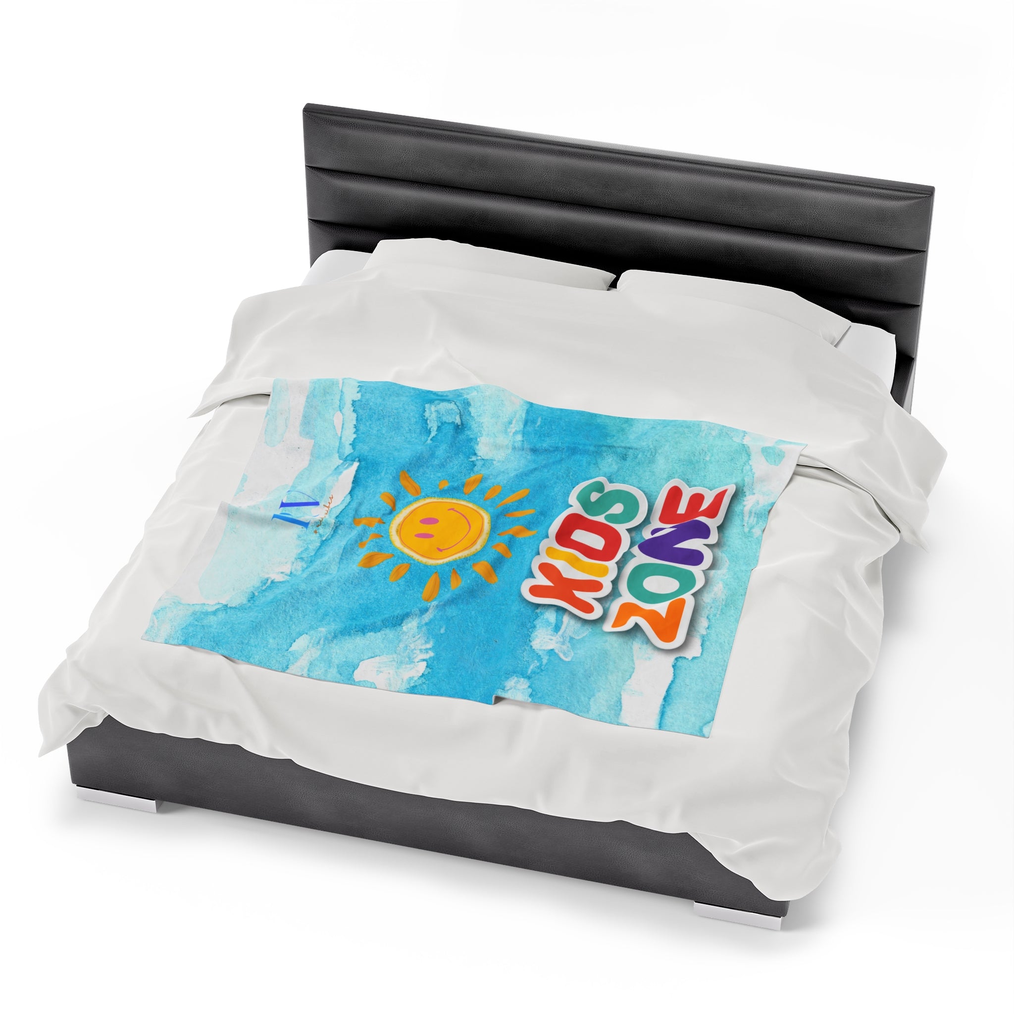 RV Smiley Sunshine Kids Zone - Velveteen Plush Blanket