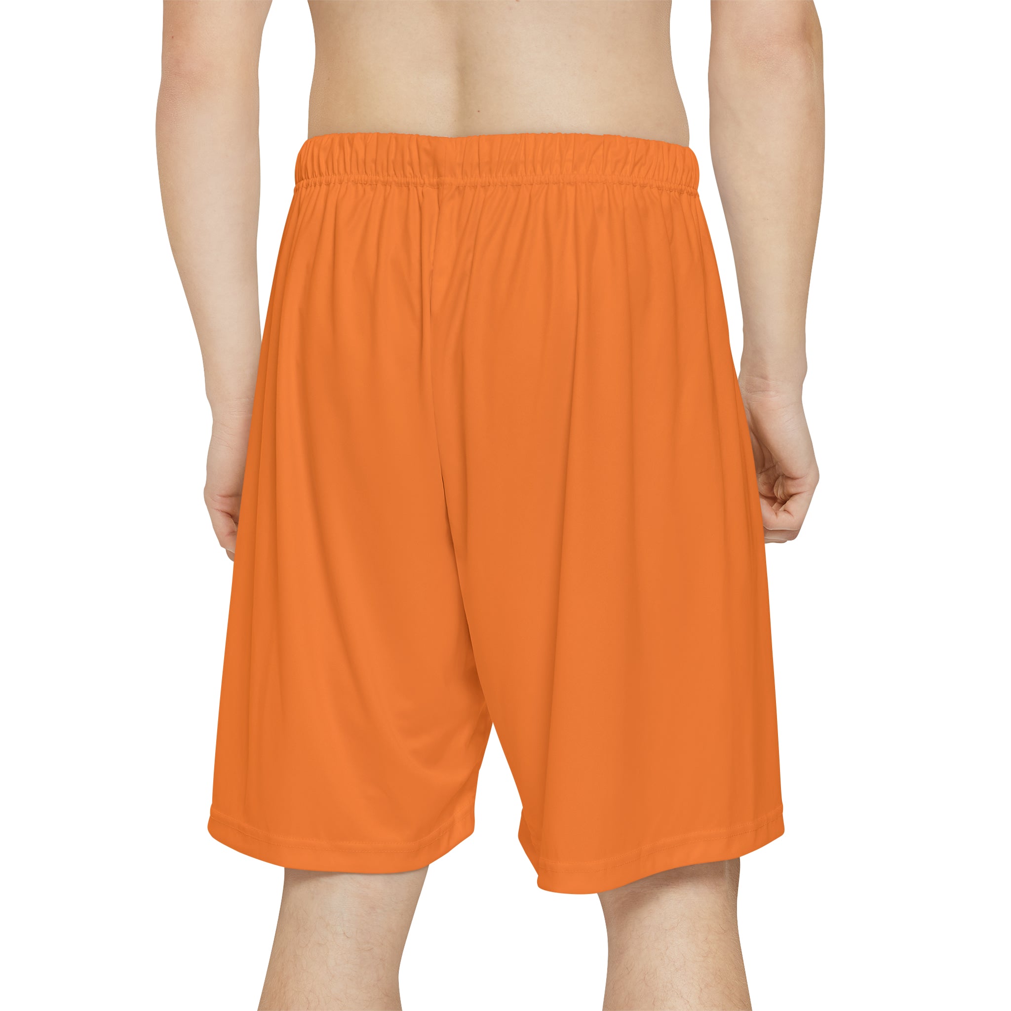 Rich Vibes RV Palm Tree Silhouette Men’s Sports Shorts (AOP) Orange Crusta