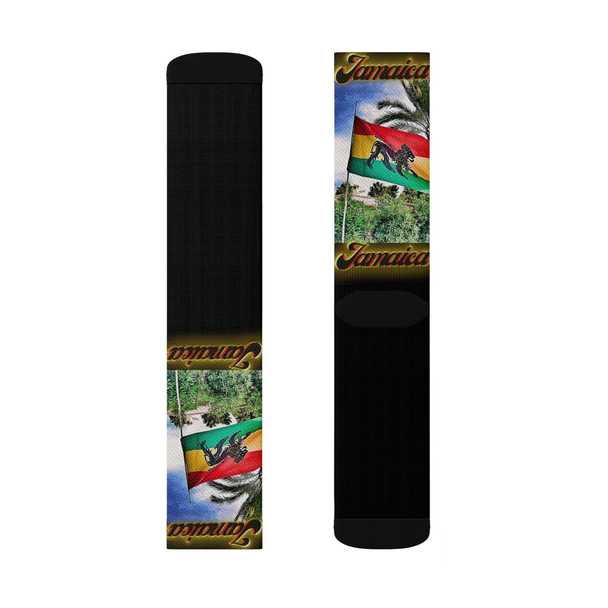Lion Of Judah Jamaica Flag Sublimation Socks
