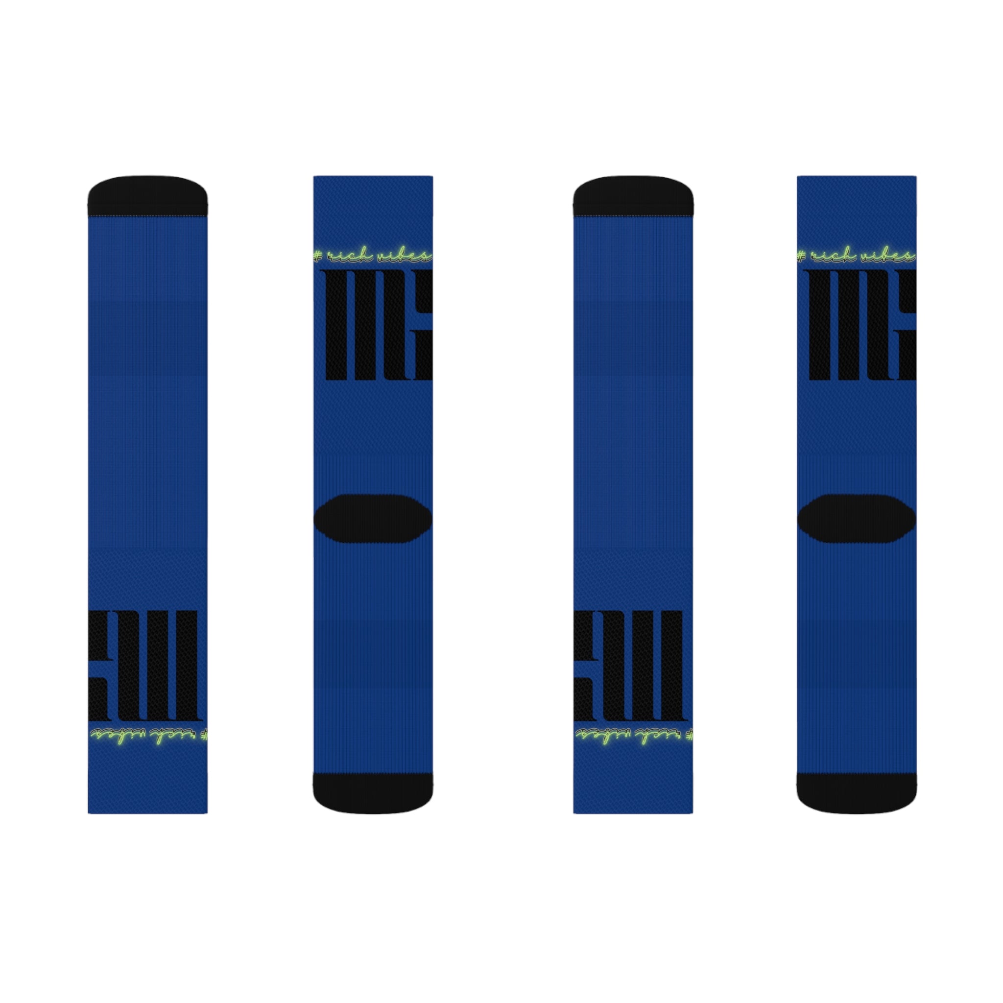 Rich Vibes Volt MG Royal Blue - Sublimation Socks